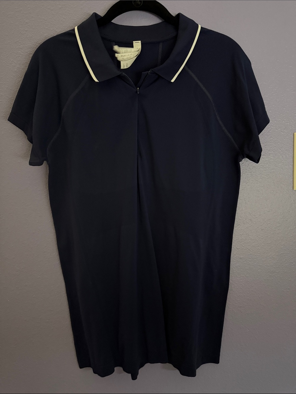 Athleta Navy Momentum Polo Tee, Size XL, #556401